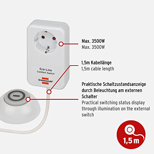 Brennenstuhl Reisestecker/adapter (4 Stück, Schutzkontakt für USA, Mexiko, Kanada, Dominik