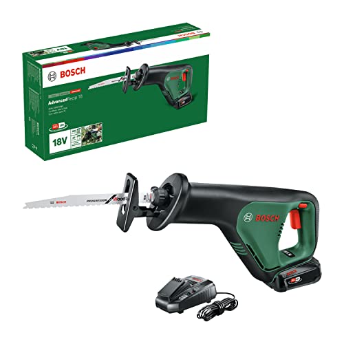 Bosch Akku Säbelsäge AdvancedRecip 18 (2,5 Ah Akku, 18 Volt System, im Karton), Testnote: sehr gut (Magazin: selber machen)