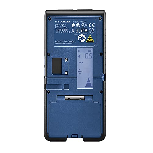 Bosch Professional Rotationslaser-Empfänger LR 45 (roter und grüner Laserstrahl, Empfängerhalterung RB 45, 2 AA-Batterien, Reichweite: bis 300 m Radius)