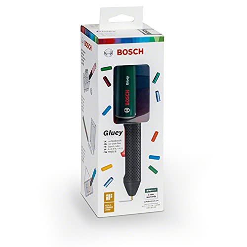 Bosch Akku Heißklebestift Gluey Evergreen (mit 20 Klebesticks, im Karton) dunkelgrün