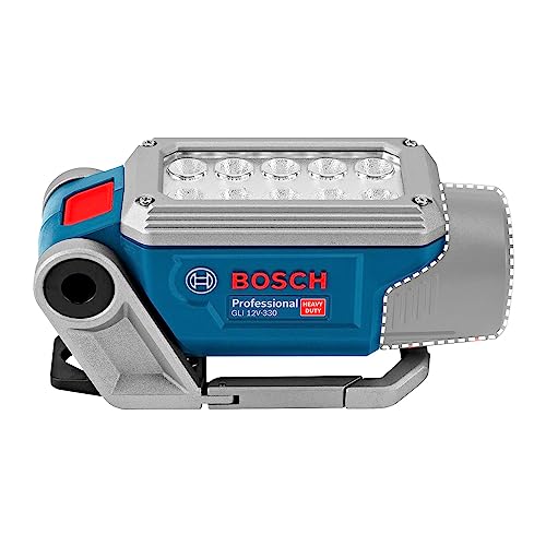 Bosch Professional 12V System Akku LED-Lampe GLI 12V-330 (330 Lumen, Betriebszeit: 180 min/Ah, ohne Akkus und Ladegerät, im Karton)