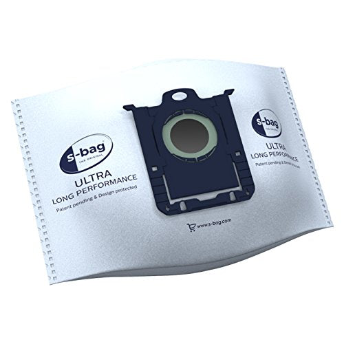 Electrolux E210S s-Bag Staubbeutel (3 XXL Staubsaugerbeutel für dauerhaft hohe Saugleistung, Ultra Long Performance, optimale Filtration, Hygieneverschluss, 5 Liter Volumen, weiß)