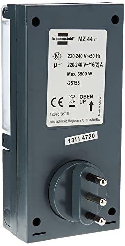 Brennenstuhl 1506465 mechanische Zeitschaltuhr MZ 44 IP 44