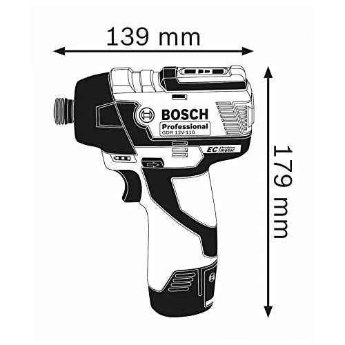 Bosch Professional 12V System Akku Drehschlagschrauber GDR 12V-110 (ohne Akkus und Ladegerät, im Karton)