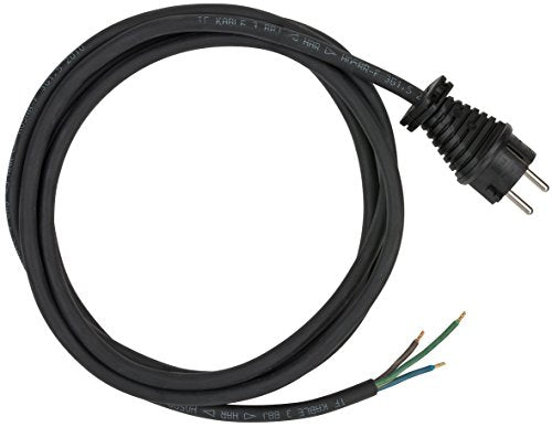 Brennenstuhl Anschlusskabel 3-polig (3m Kabel in schwarz, für den Einsatz im Außenbereich, IP44)