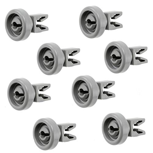 2 X 8 Korbrollen Geschirrspüler Compatibel mit Zanussi Spülmaschine ZDI110X ZDI6053W ZDI101