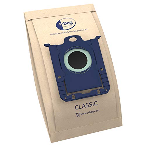 Electrolux/AEG E200S s-Bag Staubsaugerbeutel Classic (5 Staubbeutel für dauerhaft hohe Saugleistung, optimale Filtration, Hygieneverschluss, hochwertige Papierbeutel, braun)