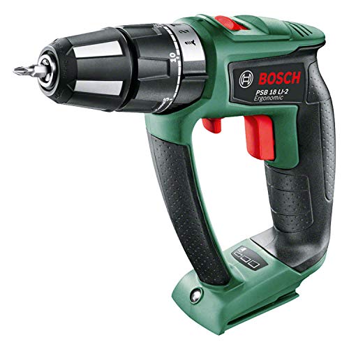 Bosch Akku Schlagbohrschrauber PSB 18 LI-2 Ergonomic (ohne Akku, 18 Volt System, bürstenloser Motor, im Karton)