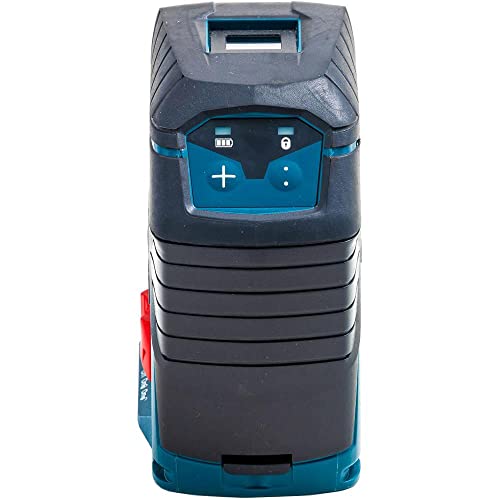 Bosch Professional Kreuzlinienlaser GCL 2-15 G (grüner Laser, Innenbereich, mit Lotpunkten, Arbeitsbereich: 15 m, 3x 1,5 V Batterien, Drehhalterung RM 1, Laserzieltafel, Handwerkerkoffer), Blau