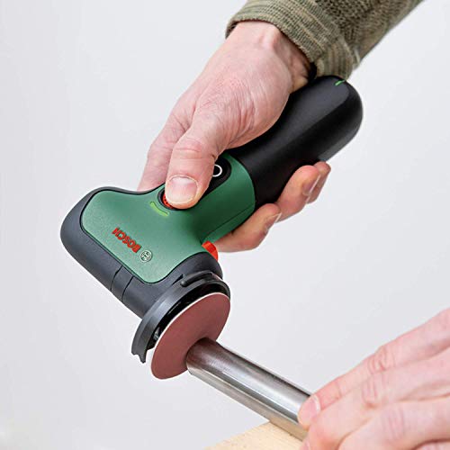 Bosch - EasyCut&Grind Akku-Multifunktionswerkzeug (7,2V 2,0Ah; 2 Trennscheiben, 1 Schleifteller,3x Schleifmittel,1 Transportschutz mit Inbusschlüssel,1 Adapter,1 USB-C-Kabel)50 mm Scheibendurchmesser
