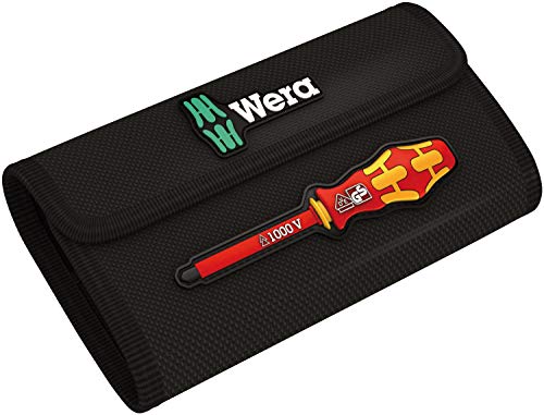 Wera 05003484001 Kraftform Kompakt VDE 16 extra slim 1, Isolierter Schraubendreher Wechselklingen Satz, 16-teilig