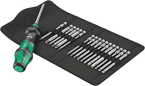 Wera '05057482001 Kraftform Kompakt Turbo 1 Getriebe-Schraubendreher-Satz, 19-teilig