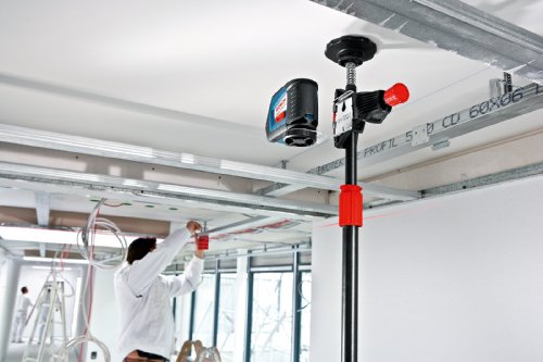 Bosch Professional Teleskopstange für Laser und Nivelliergeräte BT 350 (Höhe: 140–350 cm, 3 Sektionen)