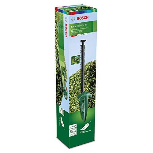 Bosch Elektrische Heckenschere EasyHedgeCut 45 (420 W, Messerlänge 45 cm, im Karton) Classic Green