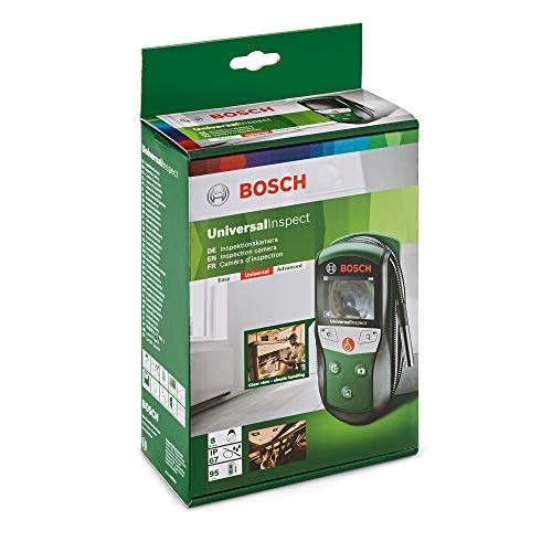 Bosch Inspektionskamera UniversalInspect (Ø8mm Endoskopkamera für hochwertige und farbige Bildaufnahmen mit flexiblem 0,95m Kabel und integriertem Speicher)