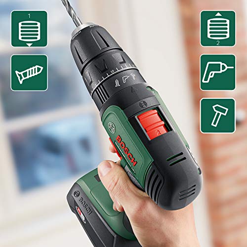 Bosch Akku Schlagbohrschrauber UniversalImpact 18 V (2 Akkus, 18 Volt System, im Koffer)