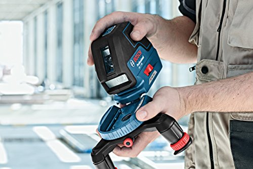 Bosch Professional Linienlaser GLL 3-50 (roter Laser, für innen, Arbeitsbereich: 10 m, 4 x AA-Batterie, Drehstativ, Universalhalterung BM1, L-BOXX)