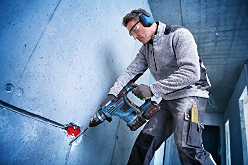Bosch Professional BITURBO Akku-Bohrhammer GBH 18V-34 CF (mit SDS plus Wechselfutter, 5,8 J, inkl. Bluetooth Modul, 2x8.0 Ah ProCORE18V Akku, Ladegerät GAL 1880 CV, im Handwerkerkoffer)