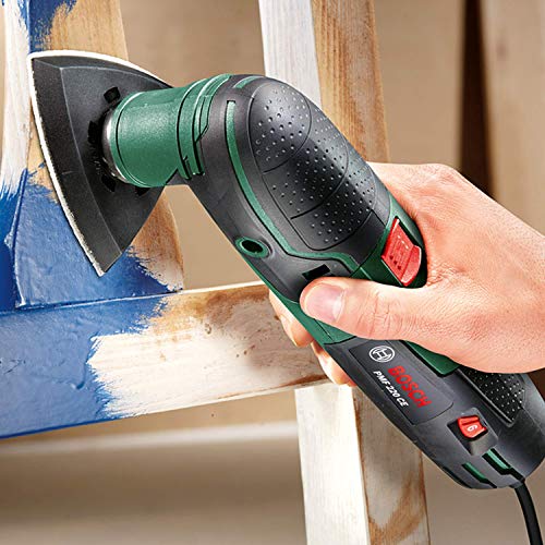 Bosch Home and Garden Multifunktionswerkzeug PMF 220 CE (220 Watt, für Starlock Zubehör, im Koffer), Schwarz/Grün, Einheitsgröße