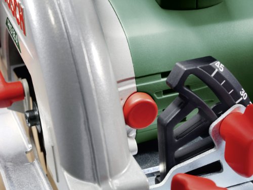 Bosch Kreissäge PKS 55 A (Präzises Sägen in Holz; 1200 Watt, max. Schnitttiefe 55 mm, im Karton), Testnote: Testsieger (Magazin: selbst ist der Mann)