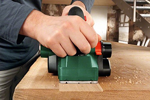 Bosch Handhobel PHO 2000, Hobelmesser, Karton (680 W, Hobelbreite 82 mm, Spantiefe 0 – 2,0 mm, Falztiefe 0 – 8 mm)