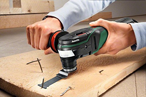 Bosch Multifunktionswerkzeug PMF 350 CES (350 Watt, für Starlock und Starlock Plus Zubehör, im Koffer) Schwarz, Grün