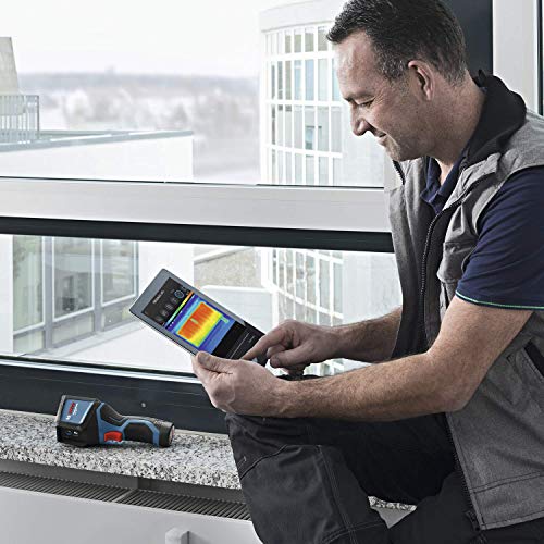 Bosch Professional 12V System Wärmebildkamera GTC 400 C (1x Akku 12V + Ladegerät, mit App-Funktion, Temperaturbereich: –10 °C bis +400 °C, Auflösung: 160 x 120 Pixel, in L-Boxx)