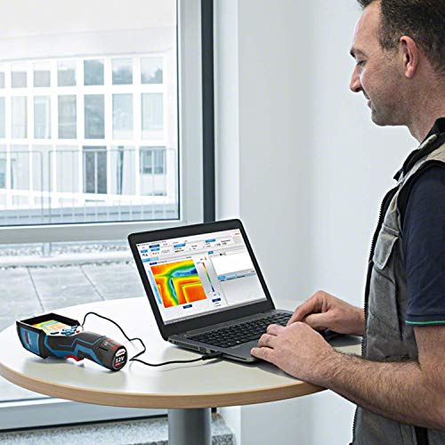 Bosch Professional 12V System Wärmebildkamera GTC 400 C (1x Akku 12V + Ladegerät, mit App-Funktion, Temperaturbereich: –10 °C bis +400 °C, Auflösung: 160 x 120 Pixel, in L-Boxx)