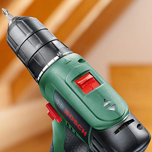 Bosch Bohrschrauber EasyDrill 1200 (2 Akkus 1,5 Ah, 38 Schrauberbits, 12-Volt-System, im Handwerkerkoffer)