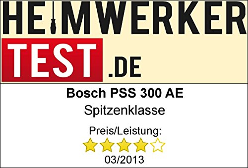 Bosch DIY Schwingschleifer PSS 300 AE, Schleifblatt P120, Bosch Microfilter, Koffer (250 W, Schwingzahl 14.000-24.000 min-1, Schleiffläche rechteckig 262 cm² (114 x 230 mm))