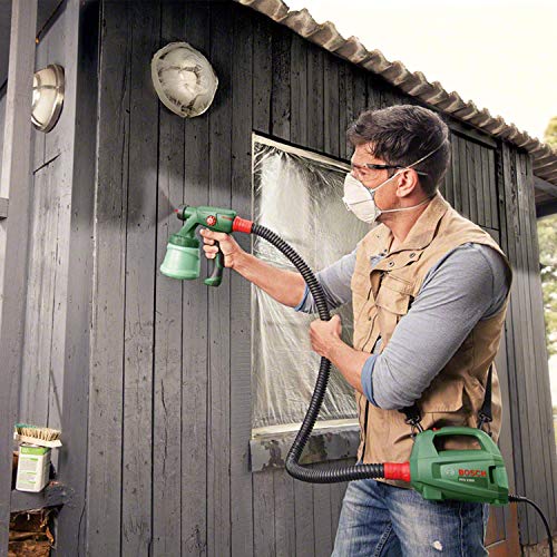 Bosch Home and Garden elektrisches Farbsprühsystem PFS 1000 (für Holzfarbe, im Karton)