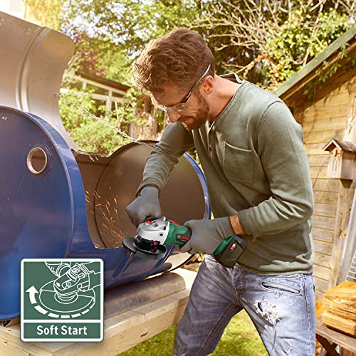 Bosch Winkelschleifer AdvancedGrind 18 (ohne Akku, 18 Volt System, Scheiben-Ø: 125 mm, im Karton), 18 V, Green