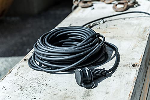 Brennenstuhl Qualitäts-Gummi-Verlängerungskabel 25m (IP44, Kabel für außen) schwarz
