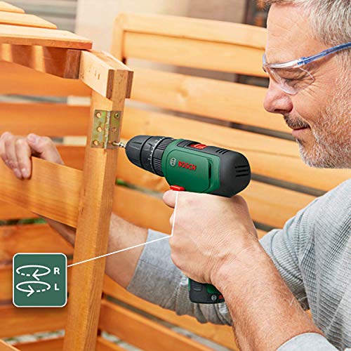 Bosch Akku Bohrschrauber EasyImpact 1200 (2x Akkus, 12 Volt System, 19tlg. Zubehör-Set, im Koffer)