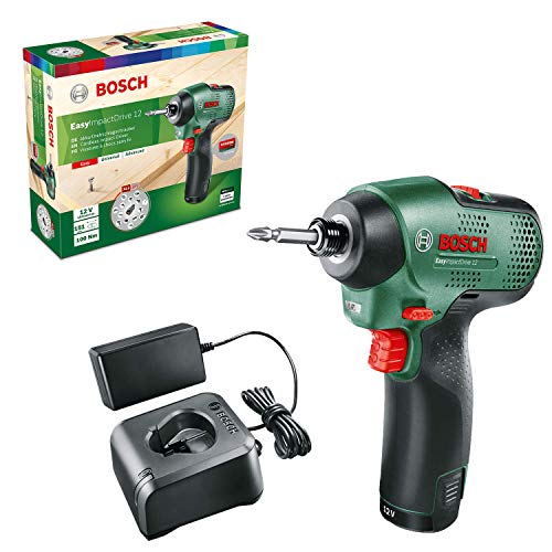 Bosch Home and Garden 06033D6001 Bosch Drehschlagschrauber EasyImpactDrive 12 (1 Akku, 12 Volt System, im Karton)