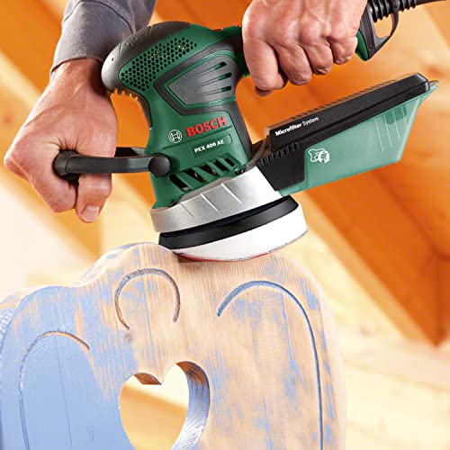 Bosch Exzenterschleifer PEX 400 AE (370 Watt, im Koffer)