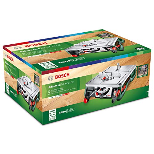 Bosch Tischsäge AdvancedTableCut 52 (550 Watt, NanoBlade Wood Basic 65, 8,5 kg, im Karton)