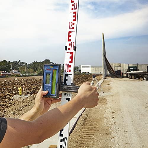 Bosch Professional Rotationslaser-Empfänger LR 45 (roter und grüner Laserstrahl, Empfängerhalterung RB 45, 2 AA-Batterien, Reichweite: bis 300 m Radius)