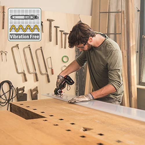 Bosch Home and Garden Akku-NanoBlade-Säge AdvancedCut 18 (Farbe: Schwarz, Grün, Rot, Silber, 1x Akku, NanoBlade-Technologie, 18 Volt System, im Koffer)