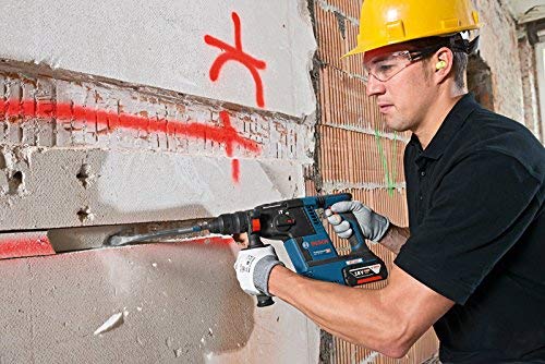 Bosch Professional 18V System Akku Bohrhammer GBH 18 V-26 F (inkl. 2x5.0Ah Akku, Schnellladegerät GAL 1880 CV, Schnellwechselbohrfutter 13 mm, Wechselfutter SDS plus, in L-BOXX 136)