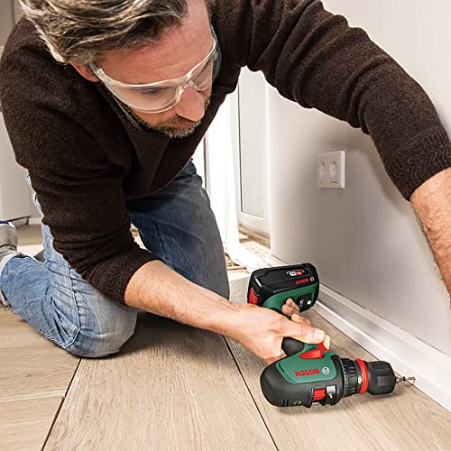 Bosch Akkuschrauber AdvancedDrill 18 Set (mit Akku, 18 Volt System, 3 Aufsätze, im Koffer)