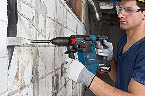 Bosch Professional 18V System Akku Bohrhammer GBH 18 V-26 F (inkl. 2x5.0Ah Akku, Schnellladegerät GAL 1880 CV, Schnellwechselbohrfutter 13 mm, Wechselfutter SDS plus, in L-BOXX 136)