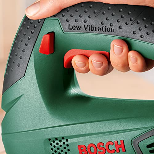Bosch Home and Garden Stichsäge PST 650 (500 Watt, Schnitttiefe in Stahl/Holz 4mm/65mm, im Koffer) Grün