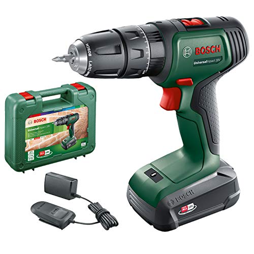 Bosch Akku Schlagbohrschrauber UniversalImpact 18 V (1 Akku, 18 Volt System, im Koffer)