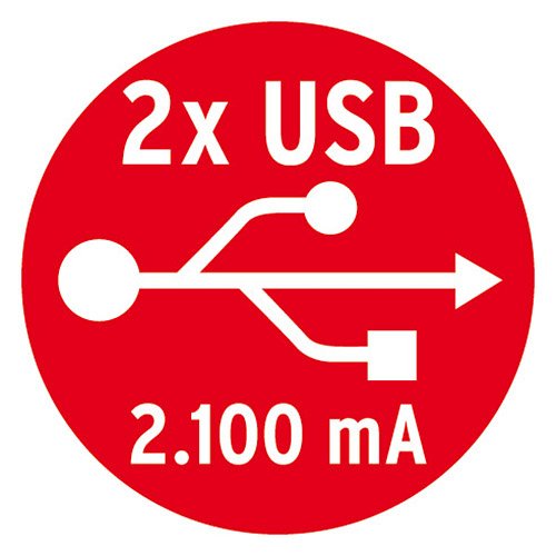 Brennenstuhl Desktop-Power Steckdosenleiste 2-fach für den Tisch (Tischsteckdose mit 1,8m Kabel, Mehrfachsteckdose mit Gummifüßen und 2-fach USB) schwarz poliert