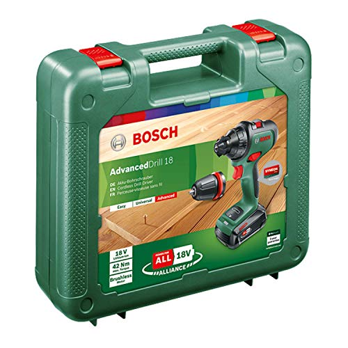 Bosch Akkubohrschrauber AdvancedDrill 18 (mit Akku, 18 Volt System, im Koffer)