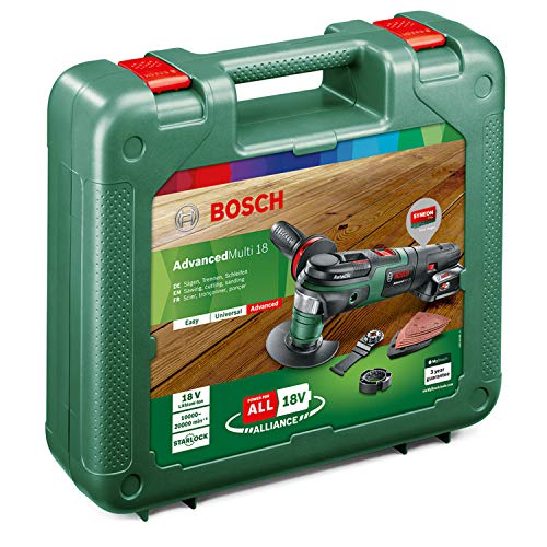 Bosch Akku Multifunktionswerkzeug AdvancedMulti 18 (1 Akku, 18 Volt System, im Koffer)