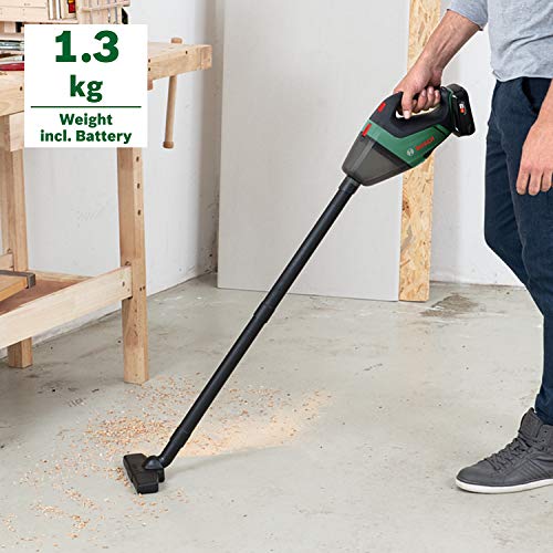 Bosch Home and Garden Akku Staubsauger UniversalVac 18 (ohne Akku, 18 Volt Sytem, im Karton), Grün