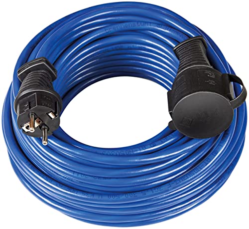 Brennenstuhl BREMAXX Verlängerungskabel (25m Kabel in blau, für den kurzfristigen Einsatz im Außenbereich IP44, Stromkabel einsetzbar bis -35 °C, Öl- und UV-beständig)
