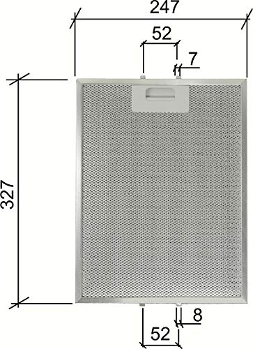 Filter Aluminium für Abzugshauben TURBOAIR mm.247 x 327 x 9